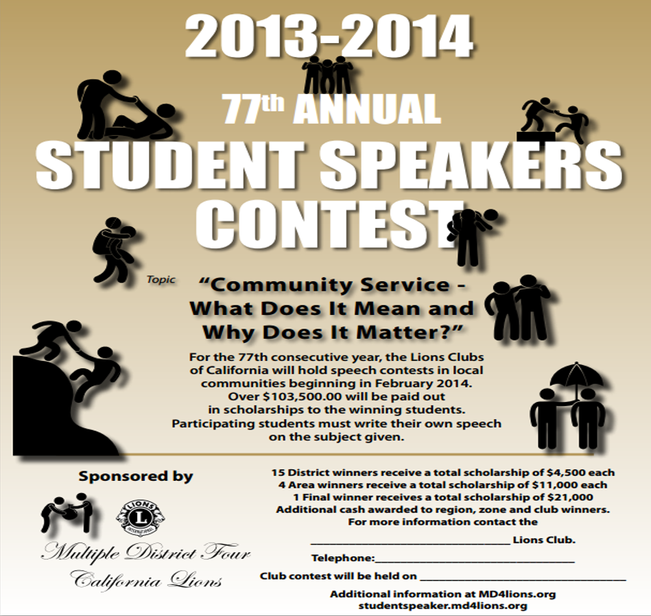 Student Speakers Contest
