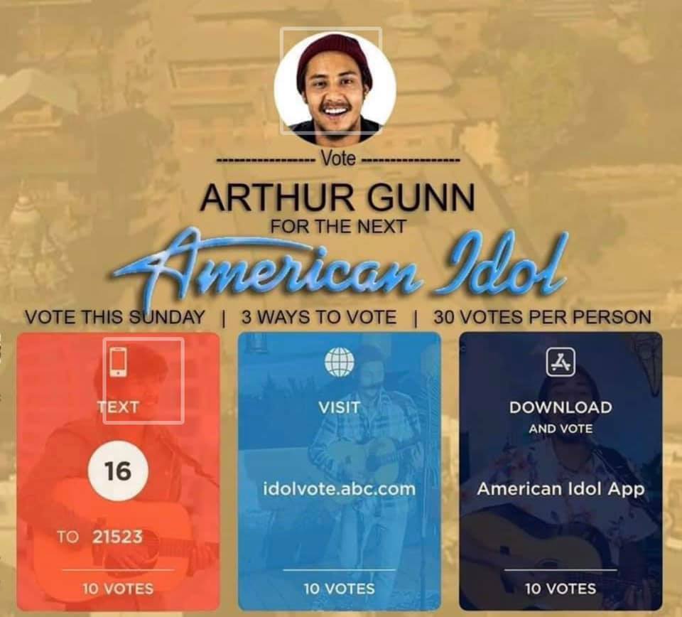 हाम्रो सपना आर्थरलाई अमेरिकन आइडलमा बिजयी देख्ने&nbsp;!