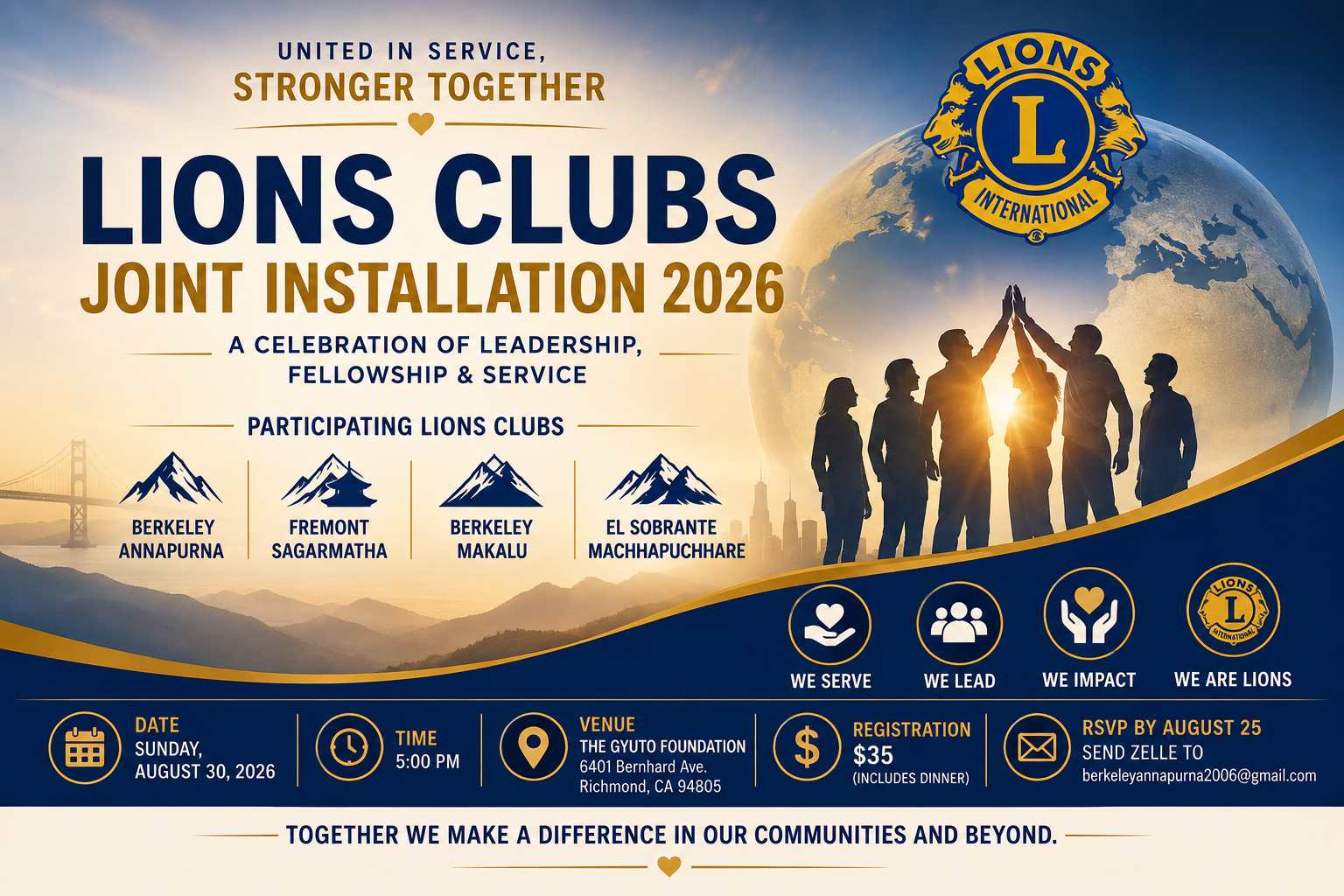 Four Nepali Lions Clubs Unite for Joint Installation 2026